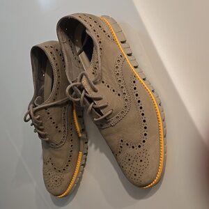 Cole Haan Men's Zerogrand Nubuck Leather Wingtip Oxfords Size 9
